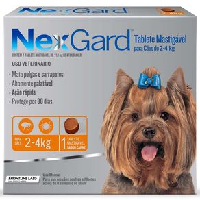 Anti-Pulgas-e-Carrapatos-Merial-NexGard-113-mg---Caes-de-2-a-4-Kg