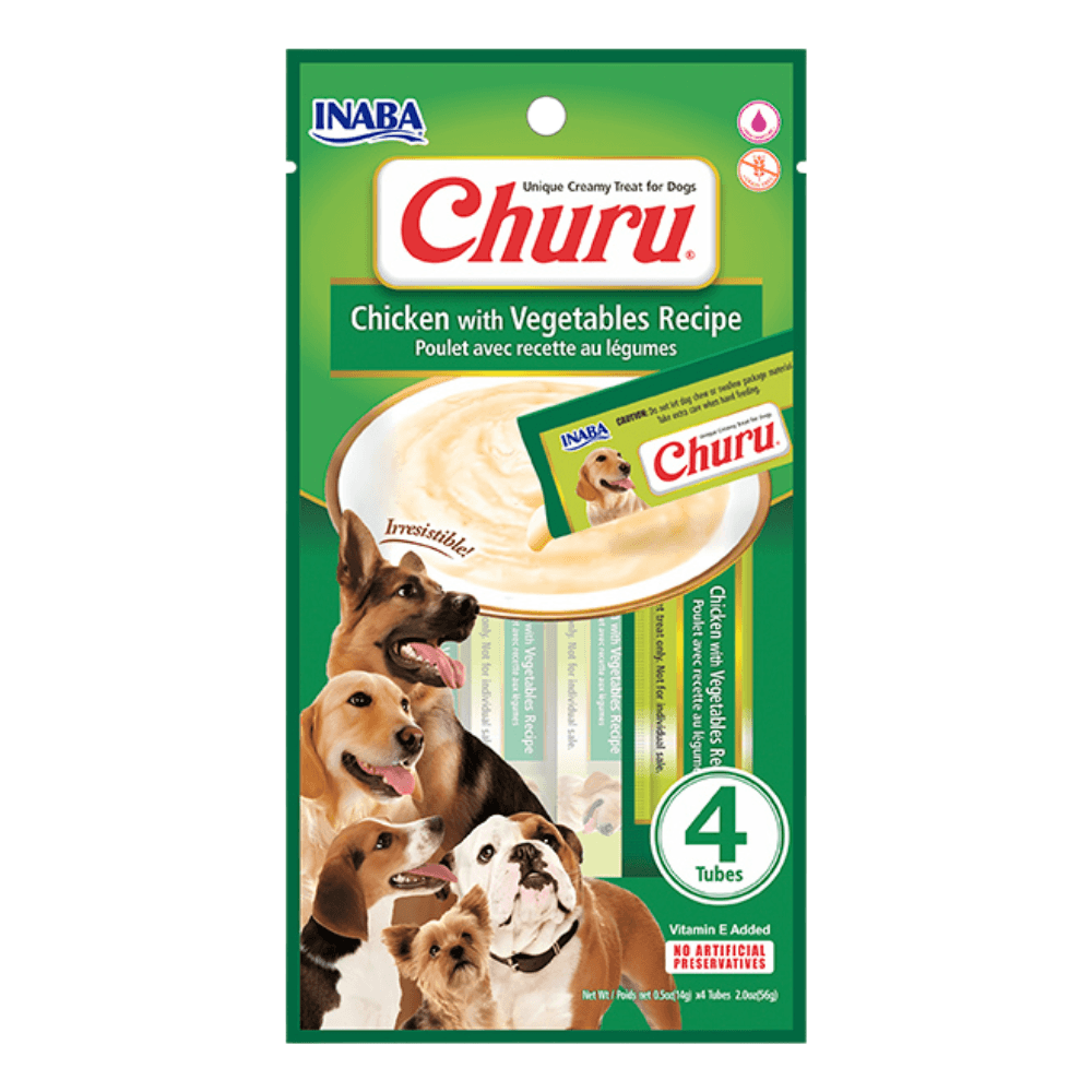 Encontraproduto.com.br - Petisco Churu Frango com Vegetais para Cães